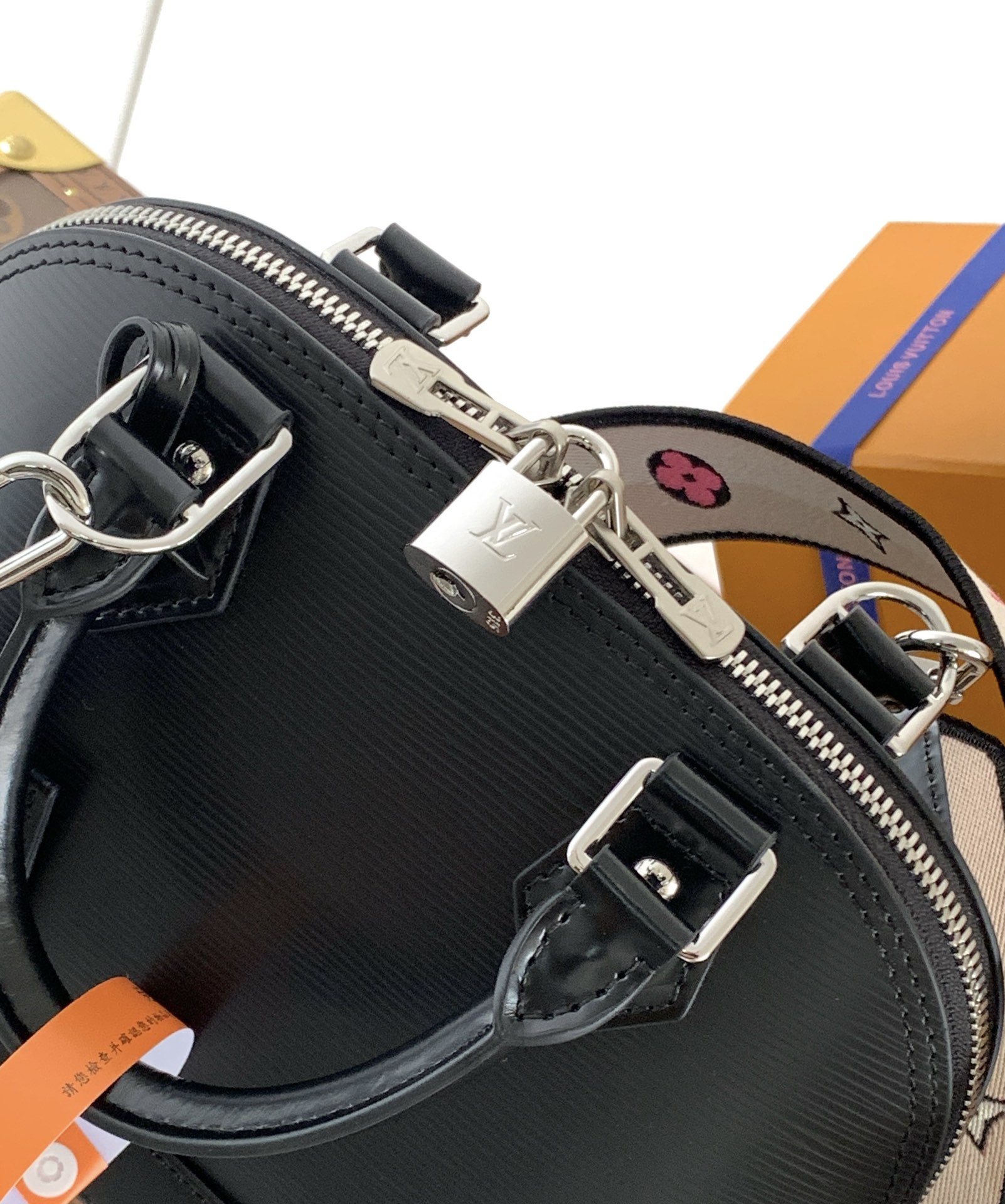 Alma Bb Handbags Black Epi Leather M59217