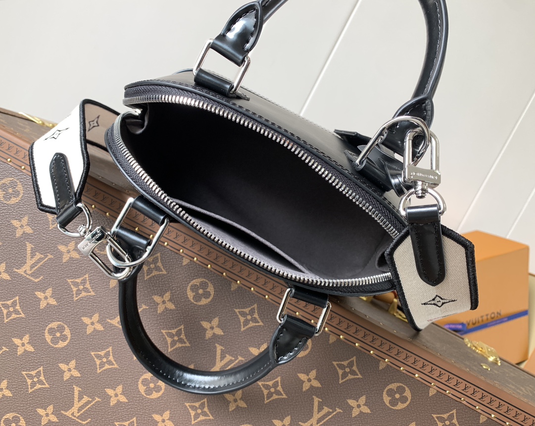 Alma Bb Handbags Black Epi Leather M59217
