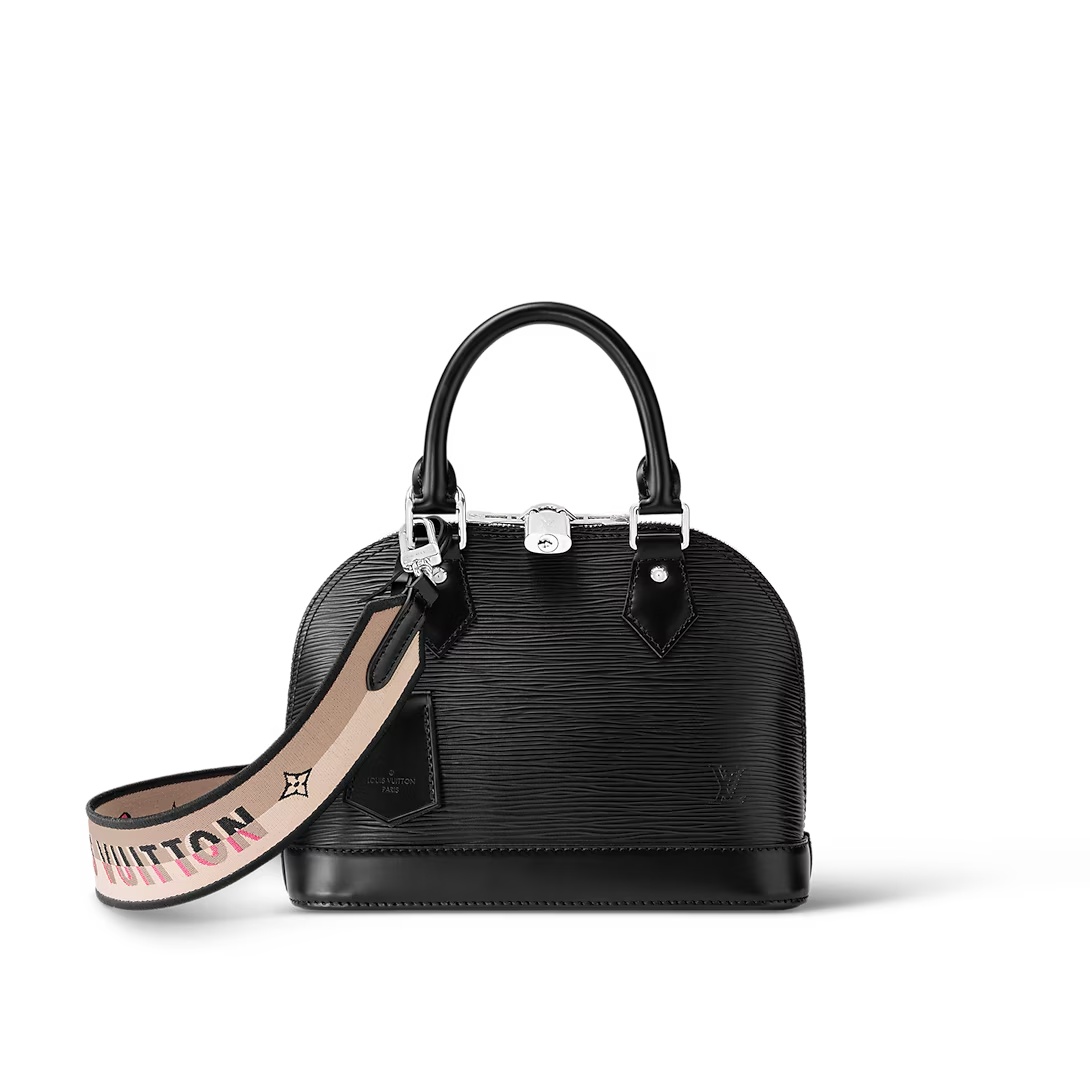 Alma Bb Handbags Black Epi Leather M59217