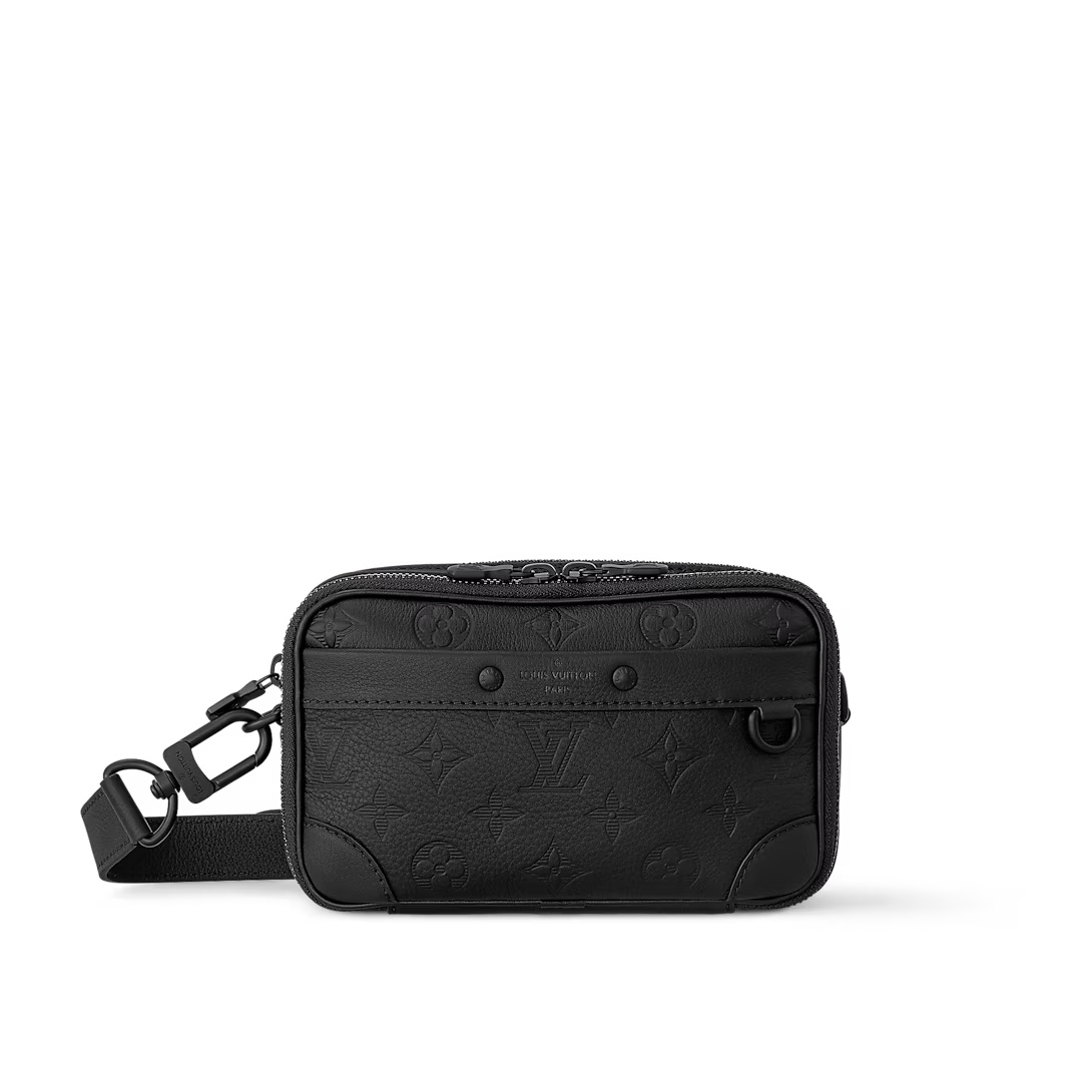 Alpha Wearable Wallet Monogram Shadow Cowhide Leather Black M82544