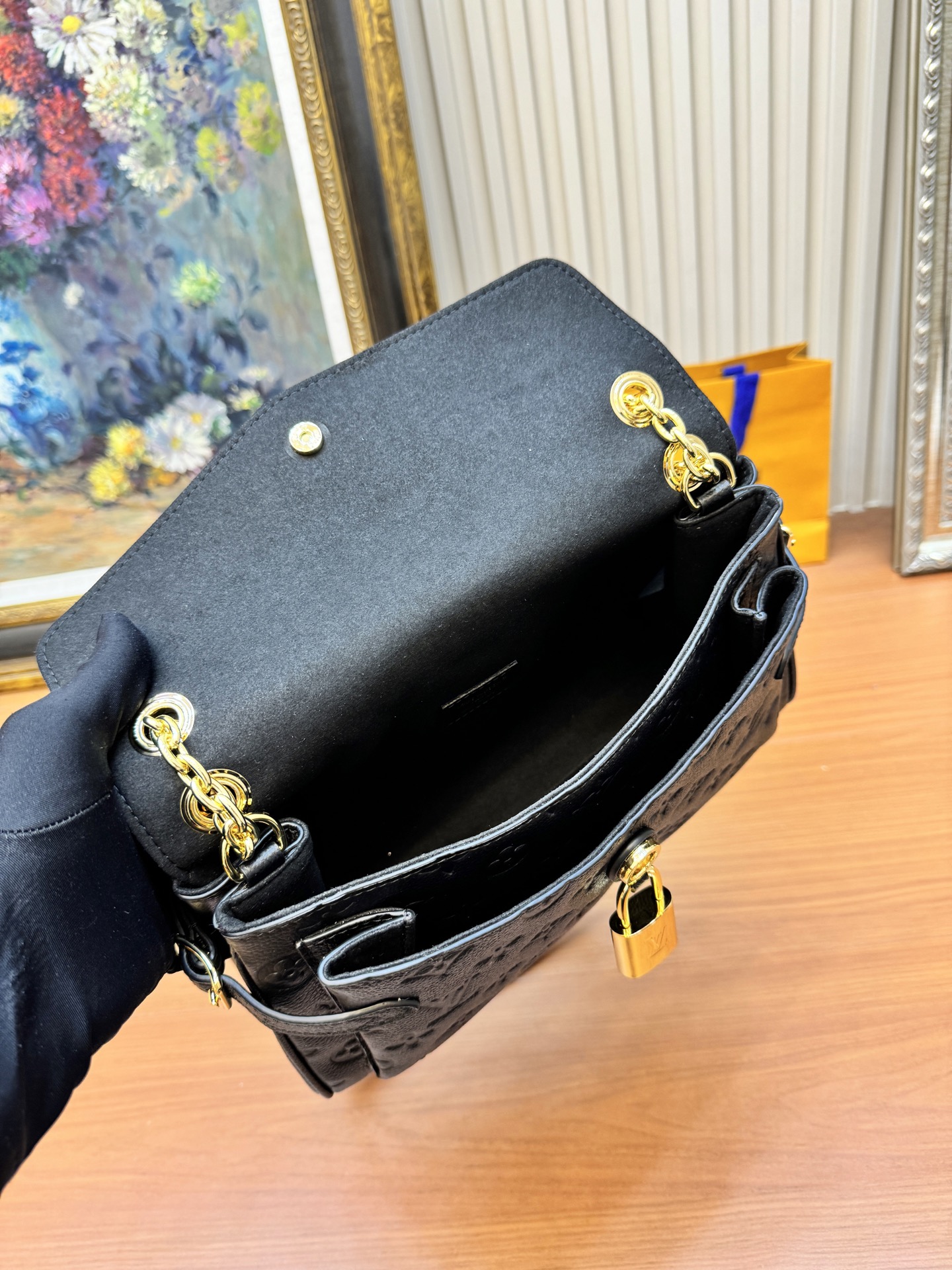 Anytime Flap Bag Monogram Empreinte Leather M14604