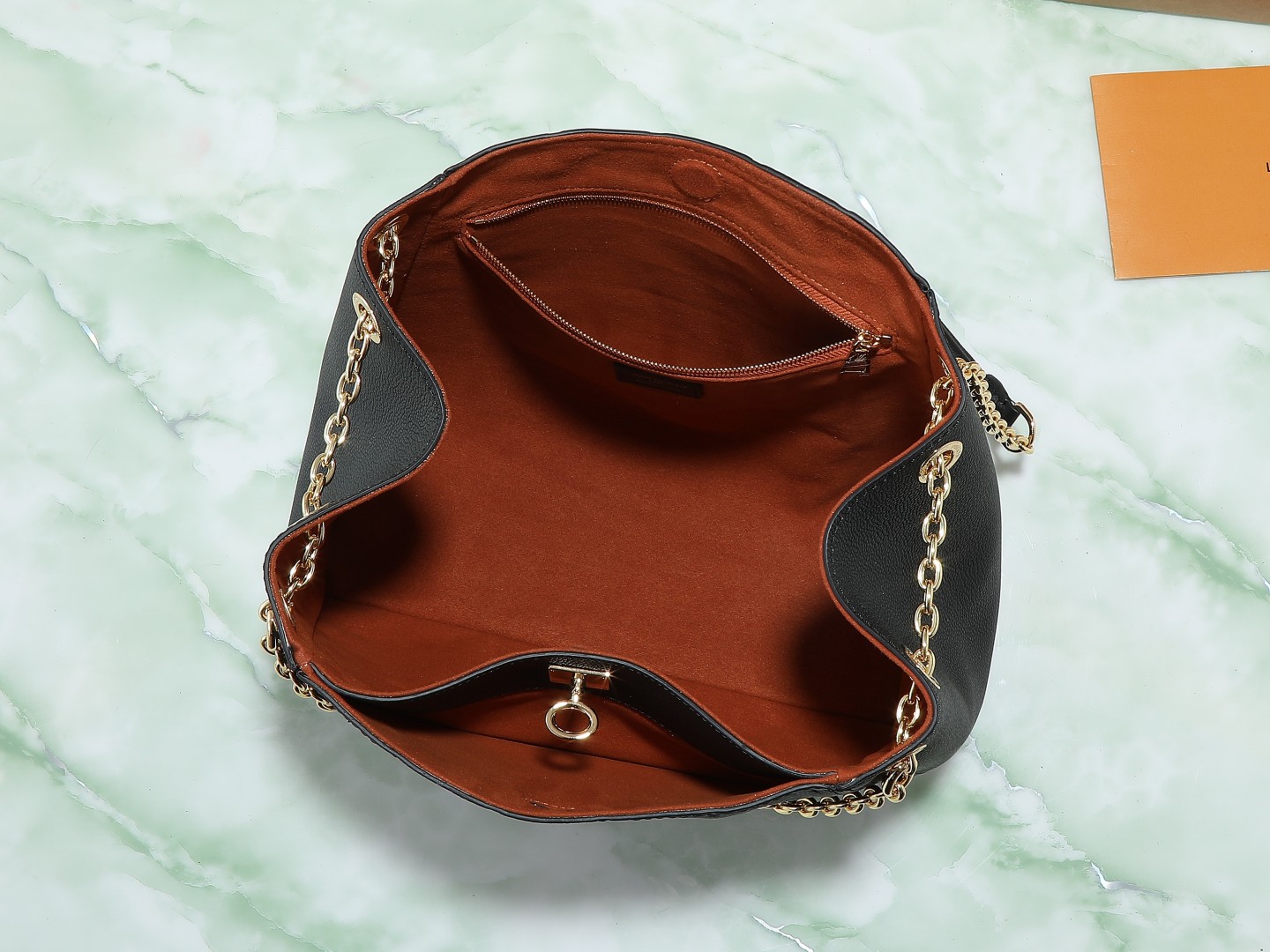 Anytime Pm Shoulder Bag Monogram Empreinte Leather Black M14414