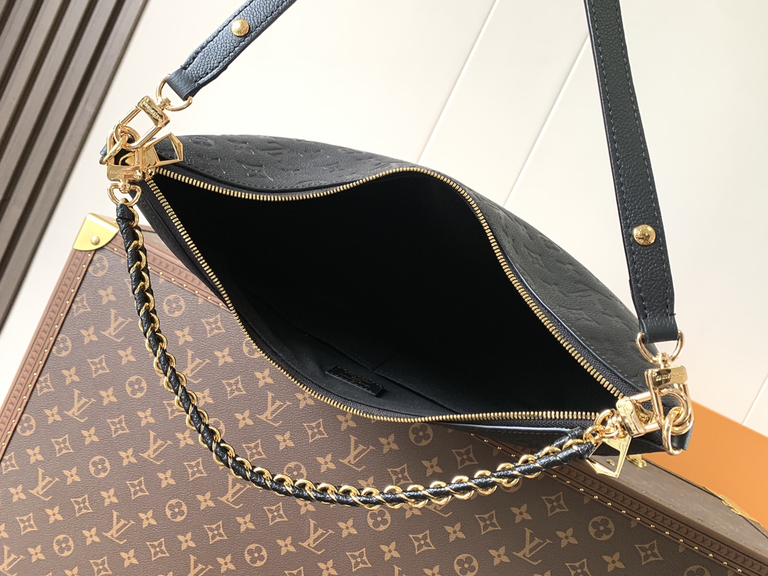 Boulogne Gm Crossbody Bag Monogram Empreinte Leather Black M13706