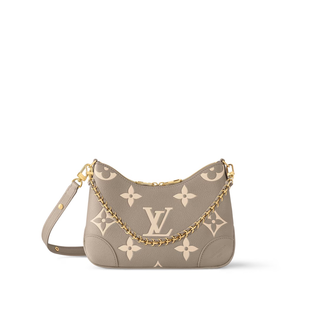 Boulogne Pm Crossbody Bag Bicolor Monogram Empreinte Leather Dove Gray / Cream M13224