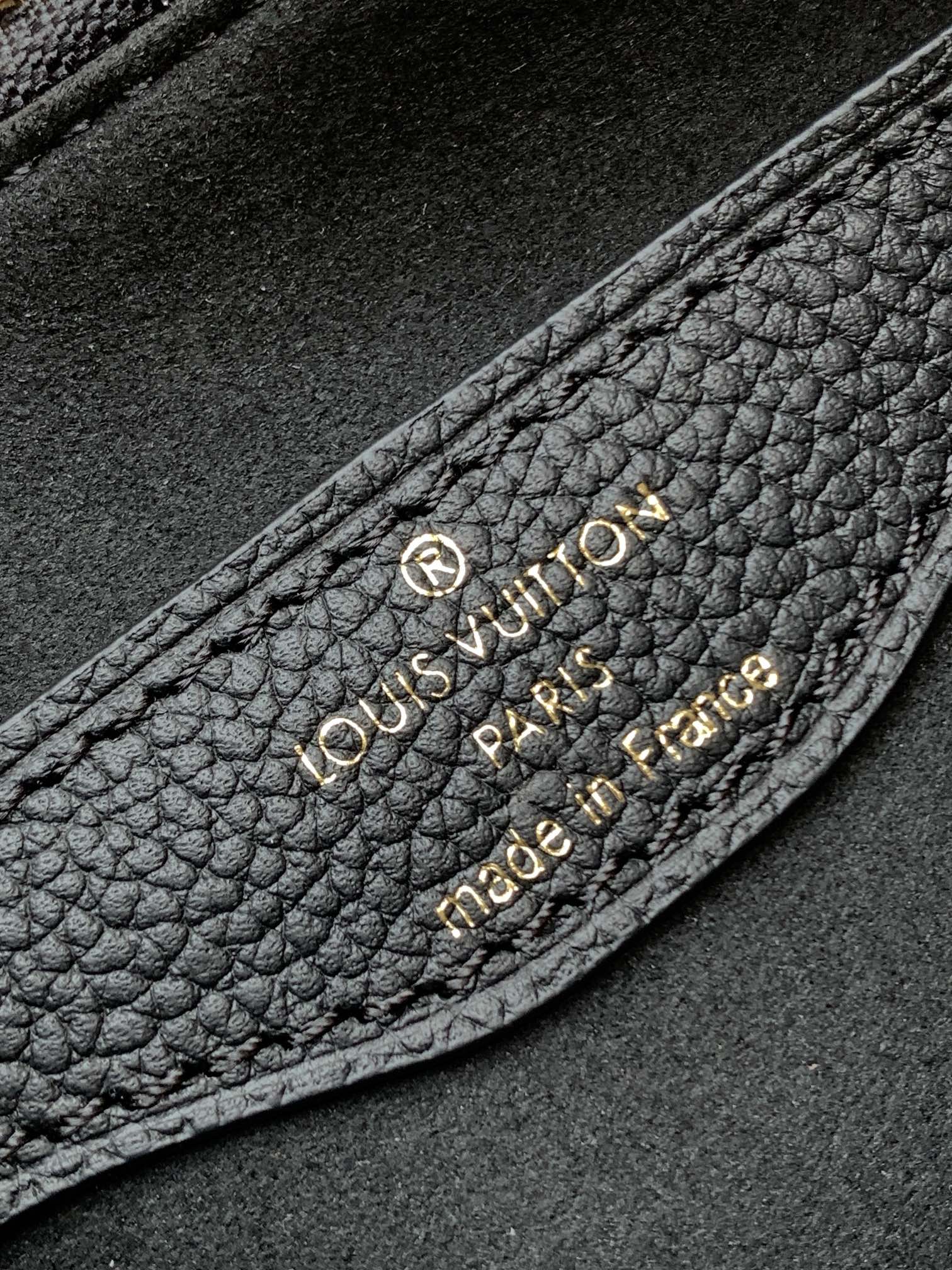Boulogne Pm Monogram Empreinte Leather Black