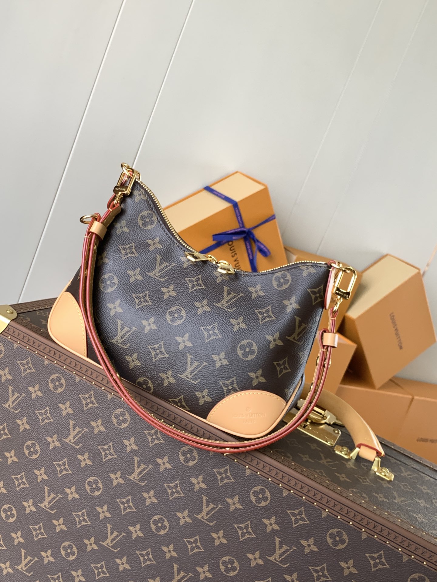 Boulogne Pm Monogram Natural Beige M45832