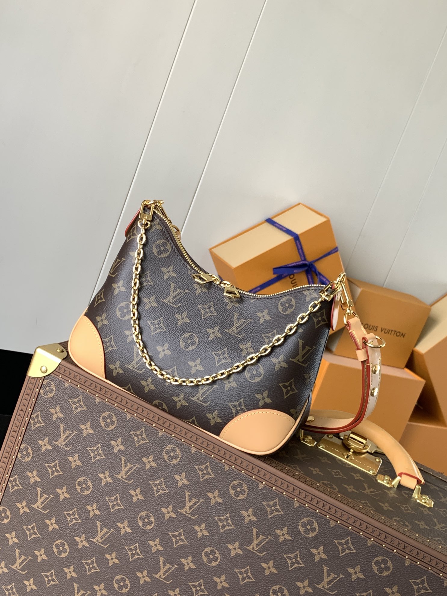 Boulogne Pm Monogram Natural Beige M45832