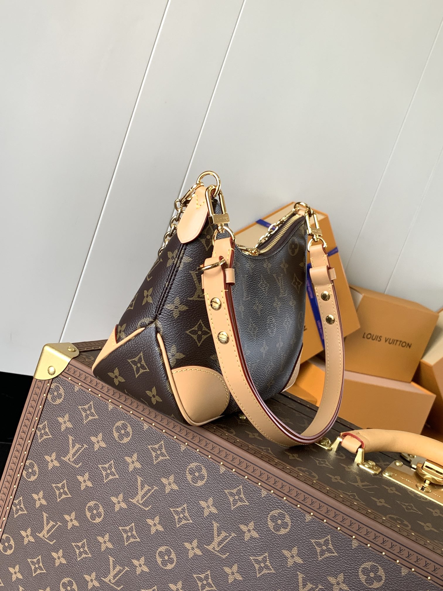 Boulogne Pm Monogram Natural Beige M45832