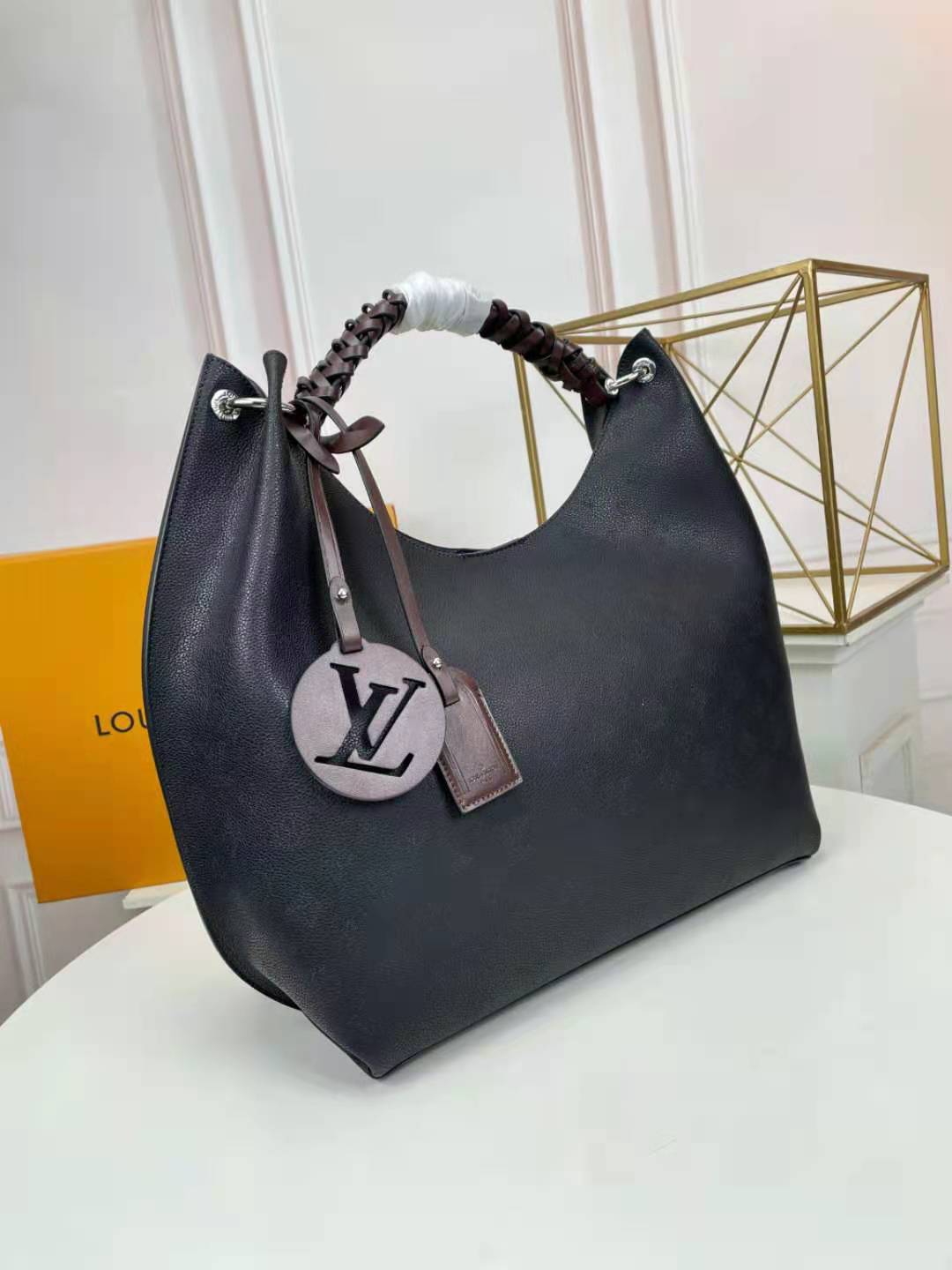 Carmel Mahina Bag Black Mahina Perforated Calf Leather M52950