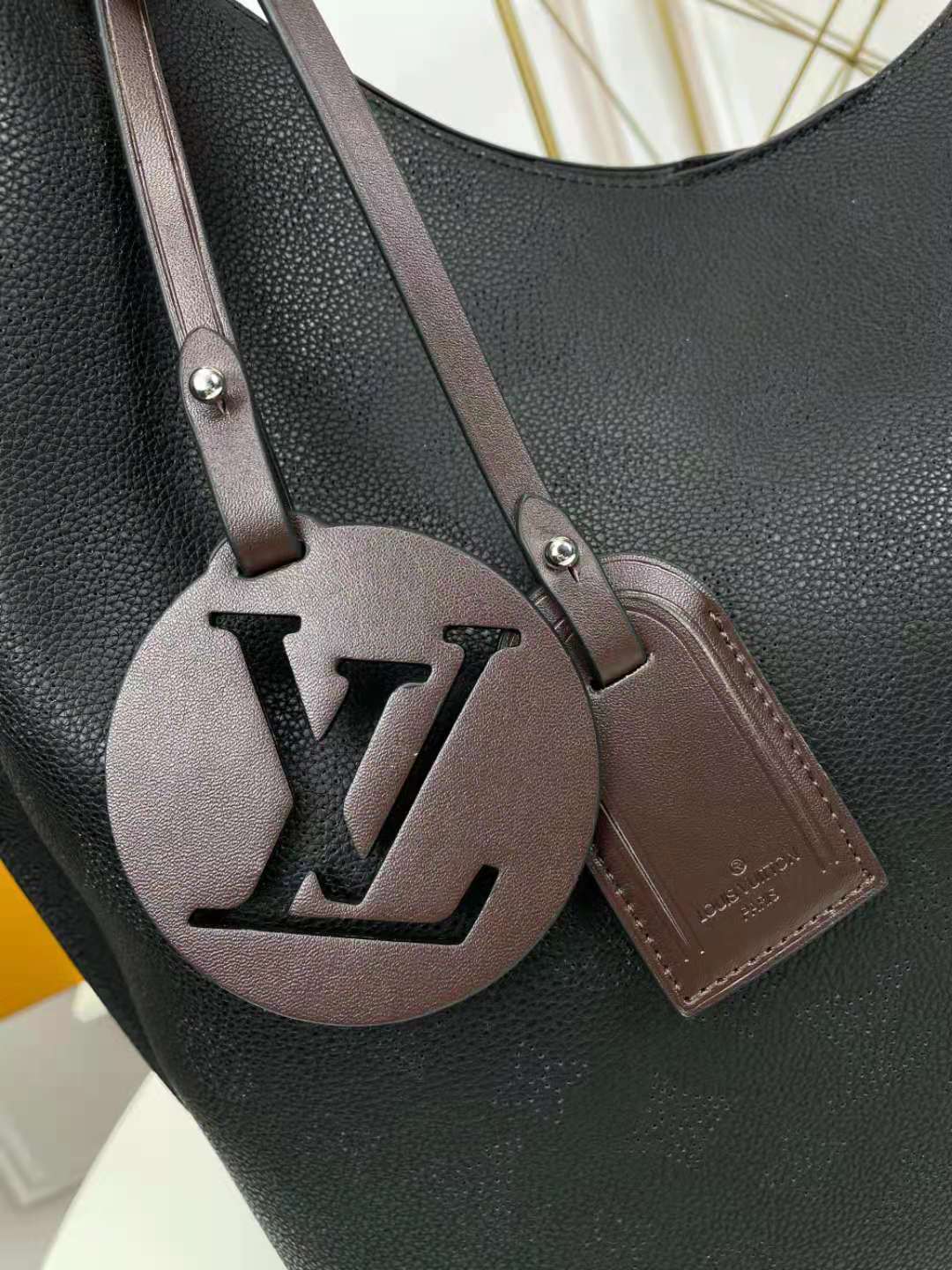 Carmel Mahina Bag Black Mahina Perforated Calf Leather M52950