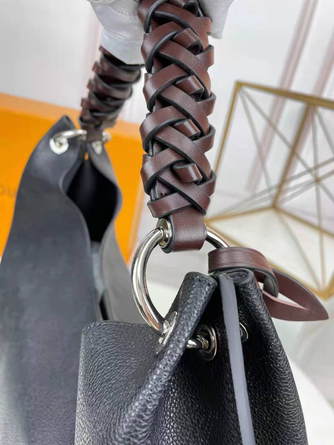 Carmel Mahina Bag Black Mahina Perforated Calf Leather M52950
