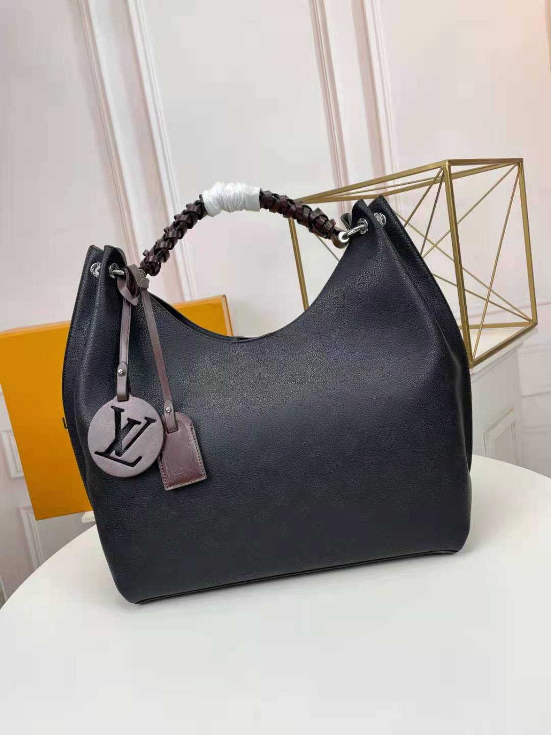 Carmel Mahina Bag Black Mahina Perforated Calf Leather M52950