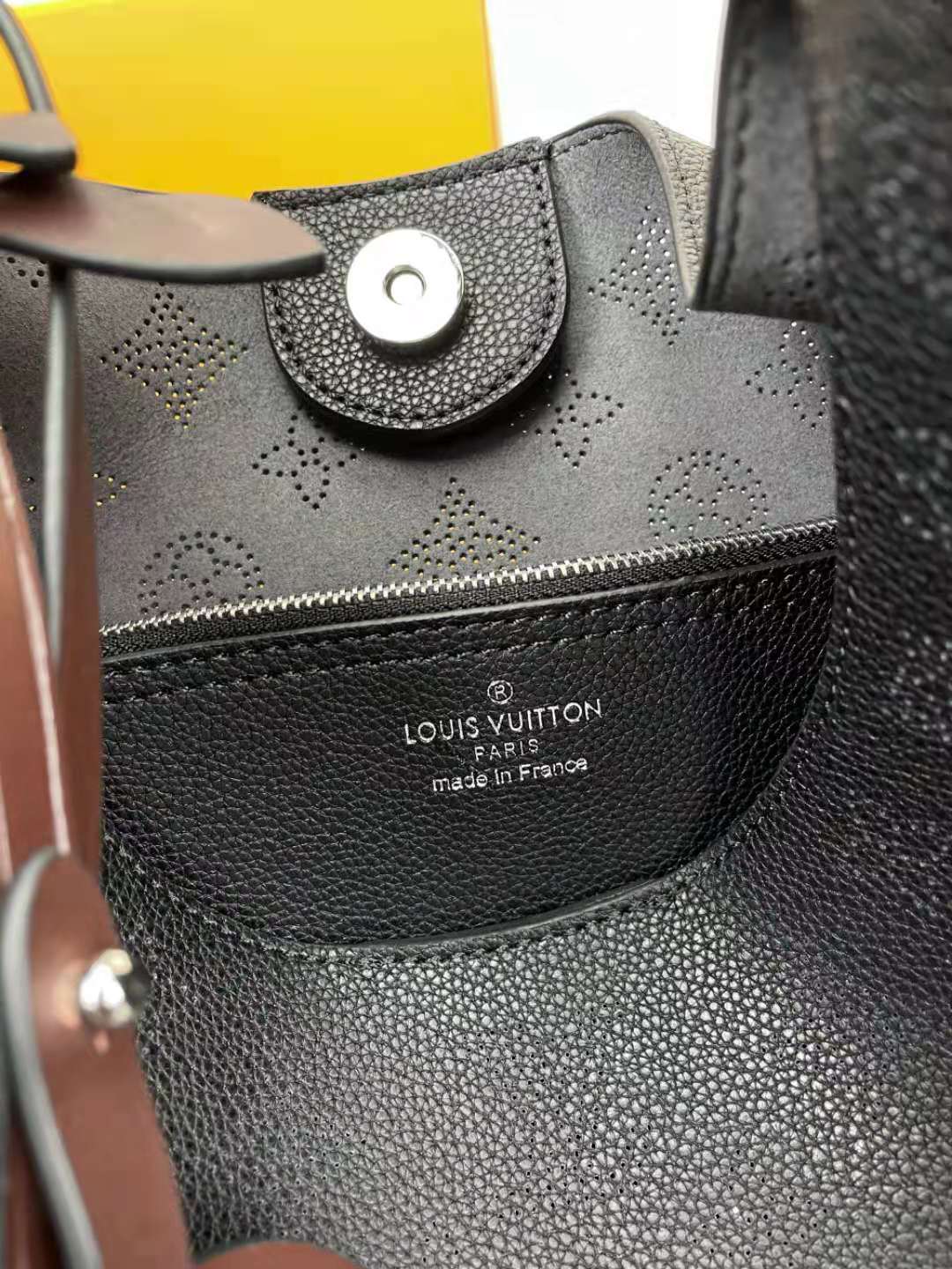 Carmel Mahina Bag Black Mahina Perforated Calf Leather M52950