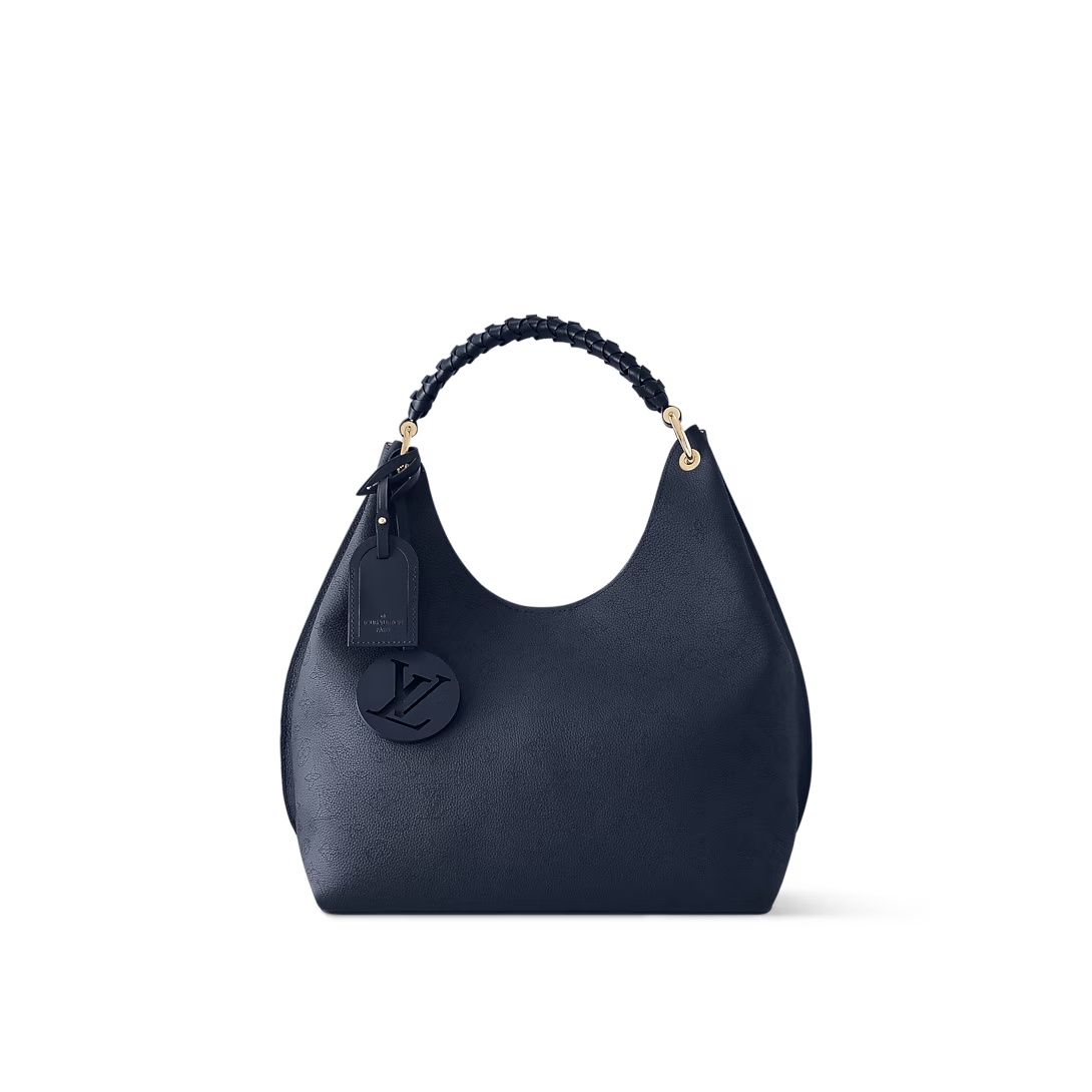 Carmel Mahina Bag Navy Mahina Perforated Calf Leather M14310