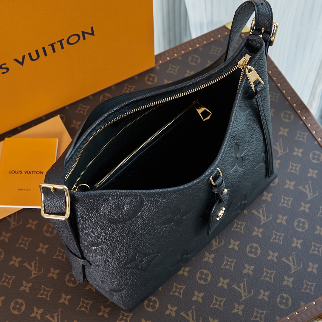 Carryall Mm Bag Black Monogram Empreinte Leather M46289