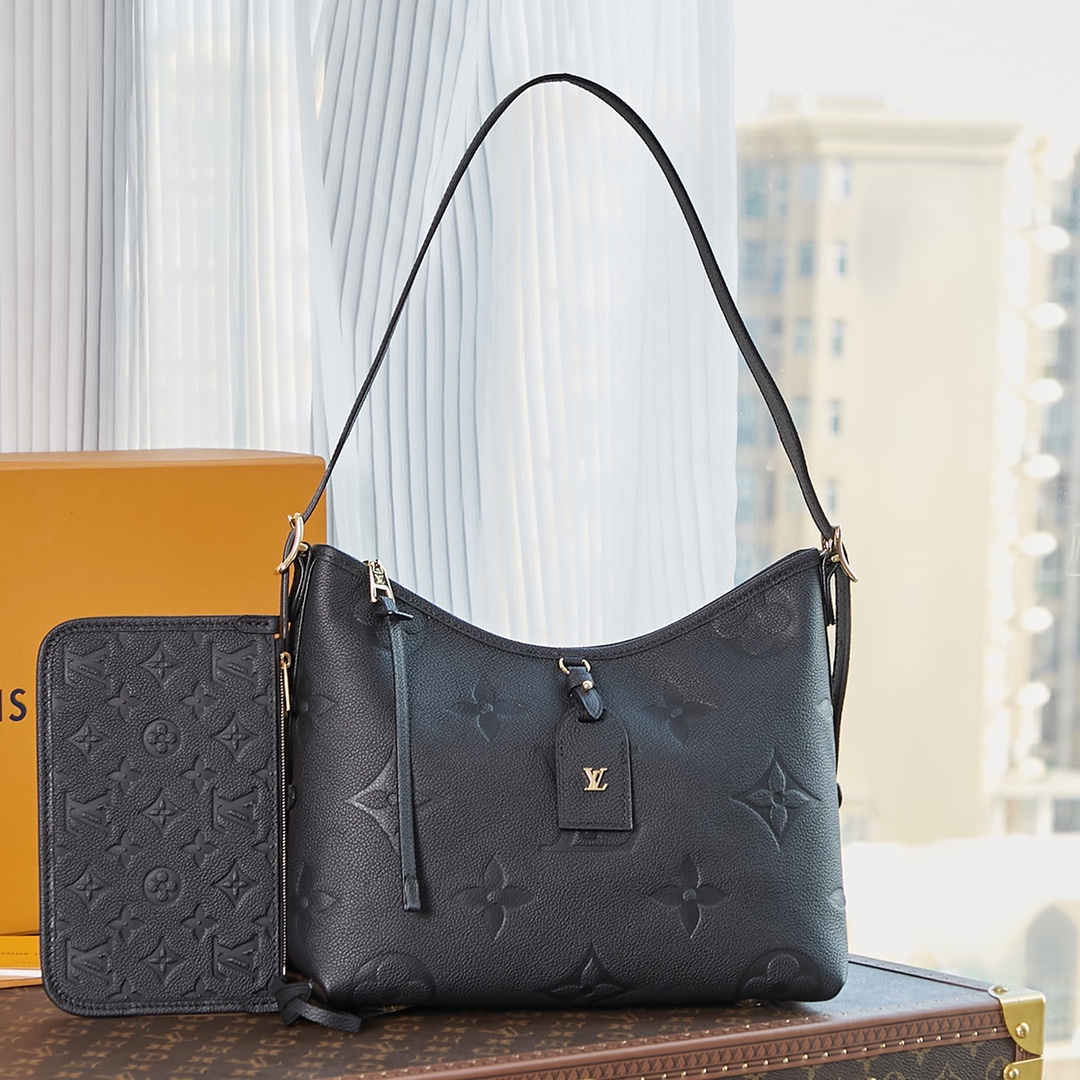 Carryall Mm Bag Black Monogram Empreinte Leather M46289