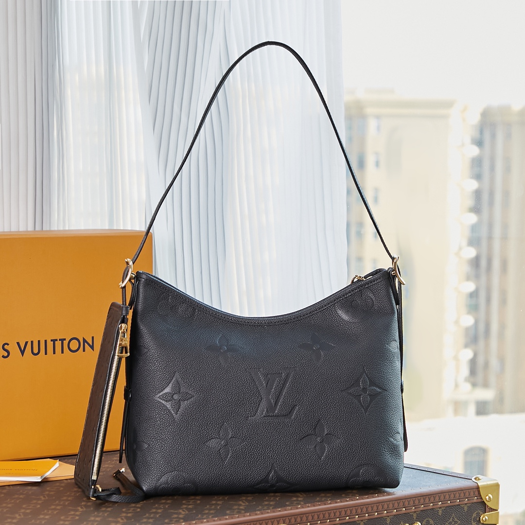Carryall Mm Bag Black Monogram Empreinte Leather M46289