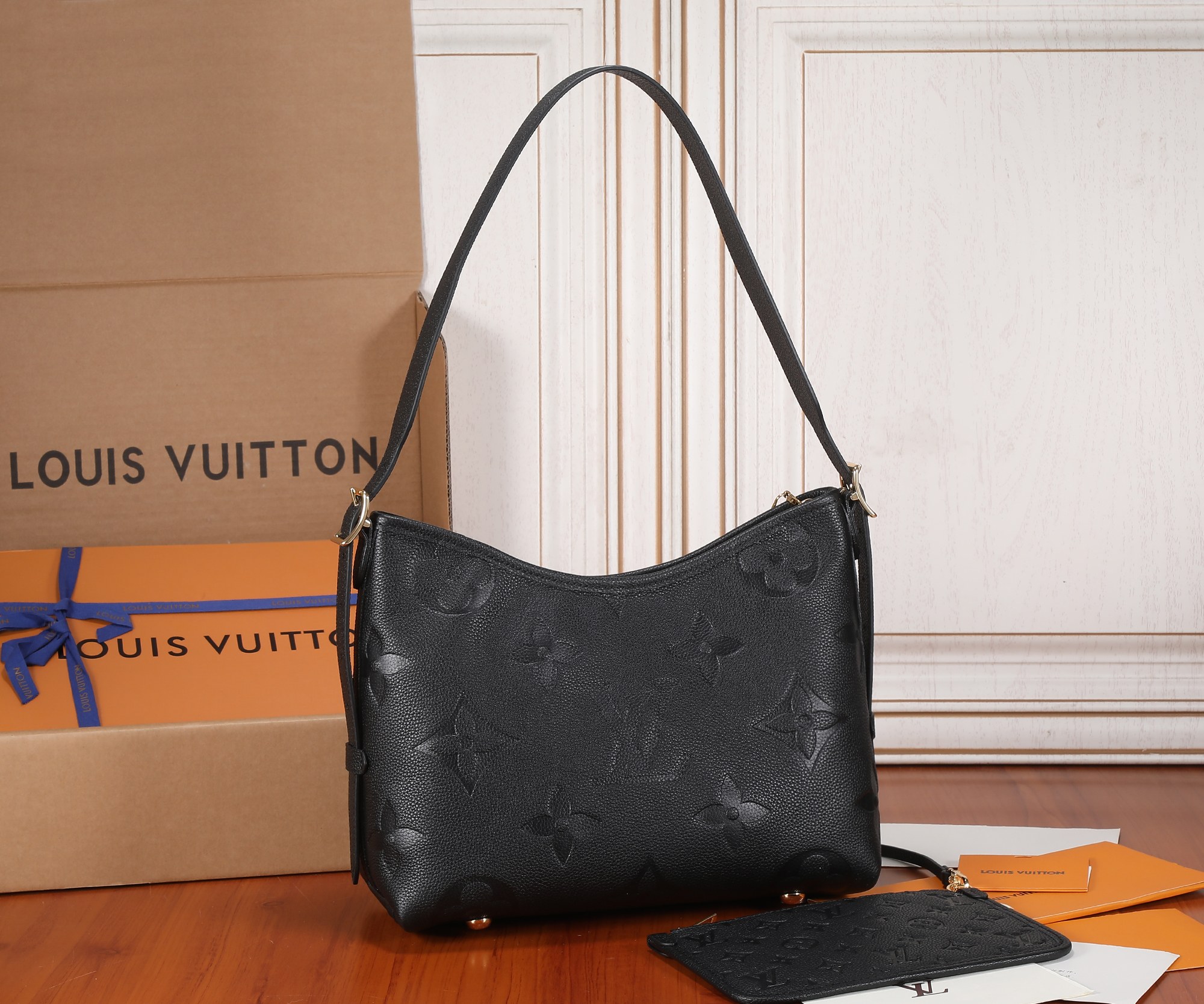 Carryall Pm Bag Monogram Empreinte Leather Black M46288