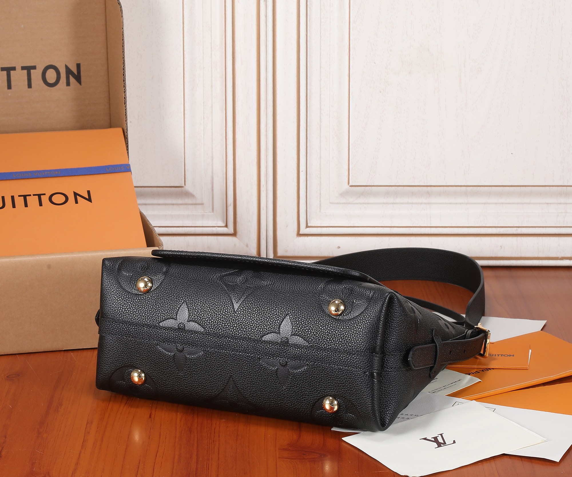 Carryall Pm Bag Monogram Empreinte Leather Black M46288