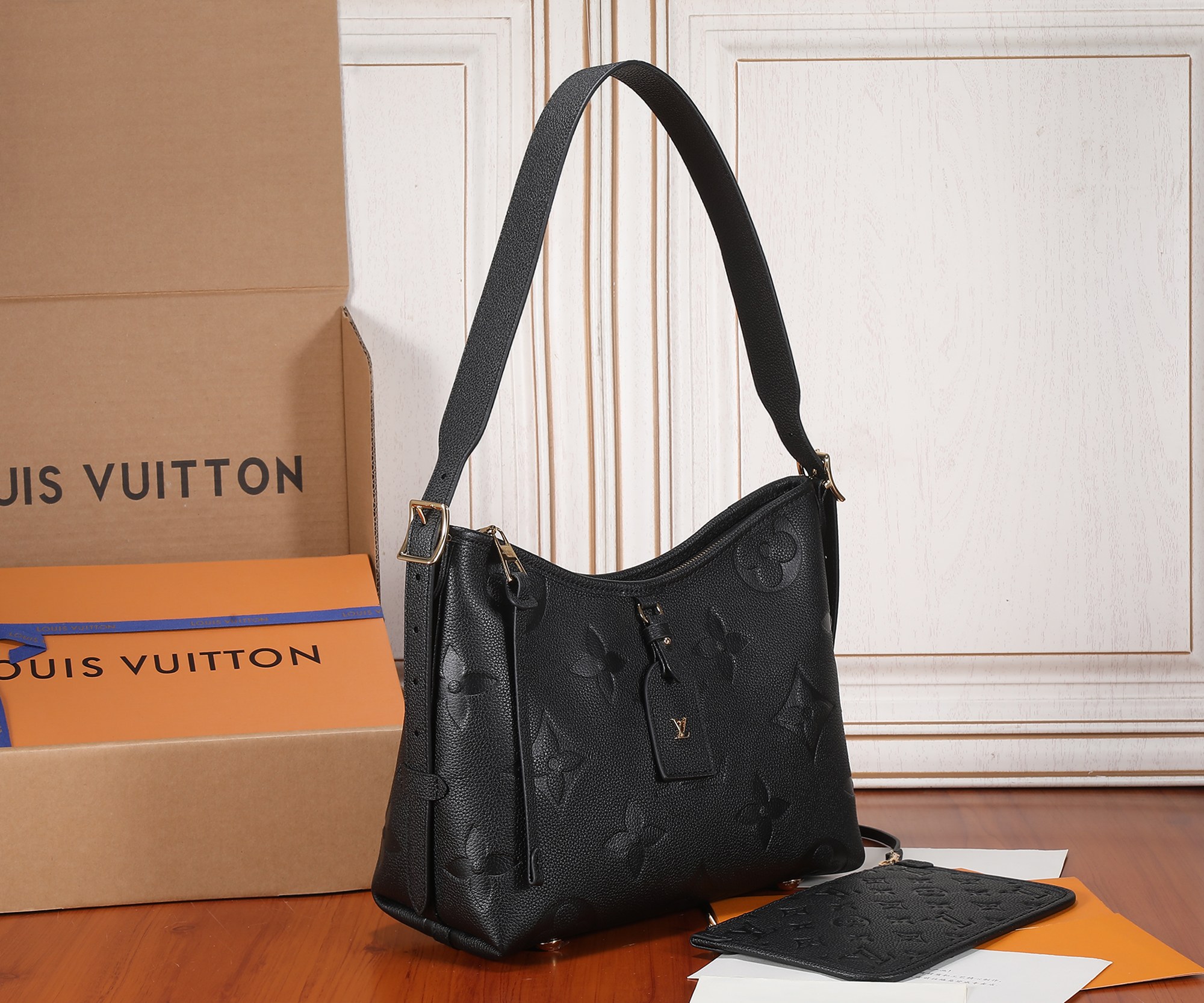 Carryall Pm Bag Monogram Empreinte Leather Black M46288