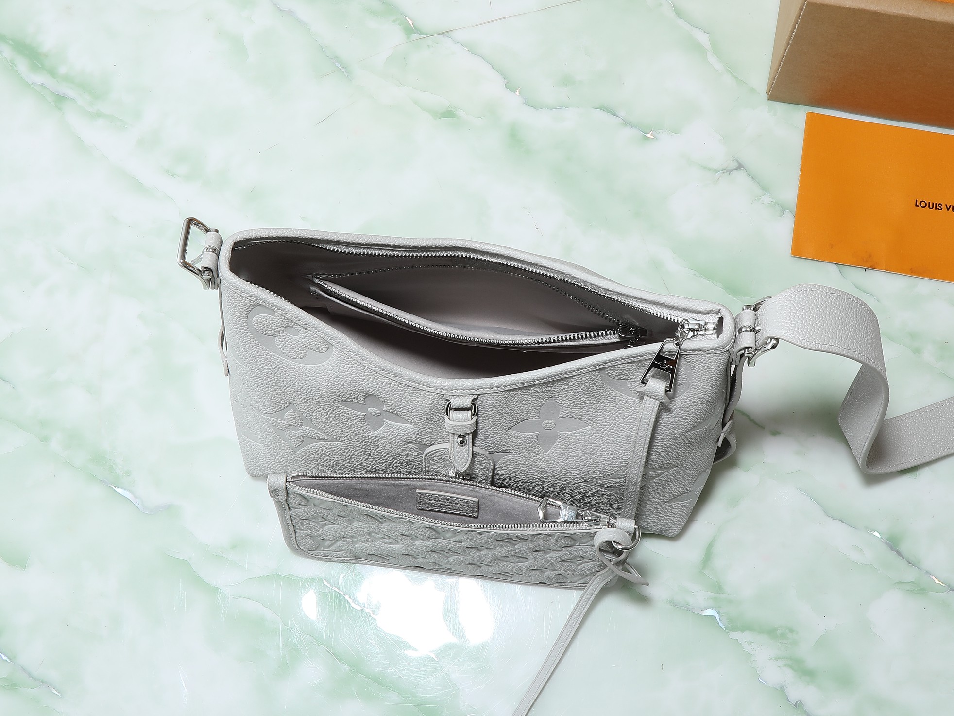 Carryall Pm Bag Monogram Empreinte Leather Brume M12917