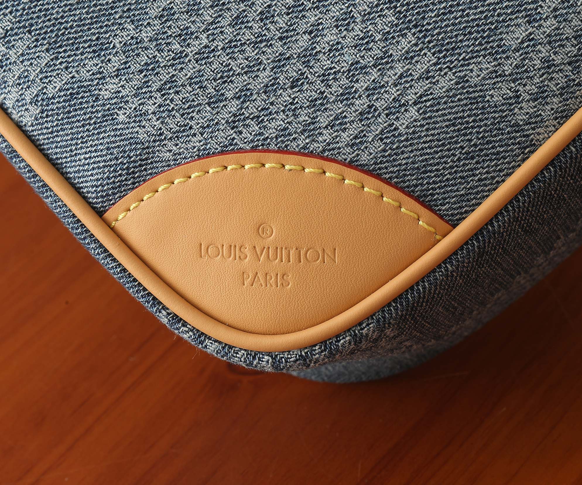 Chess Messenger Bag Blue Damier Denim 3D Cotton N40706