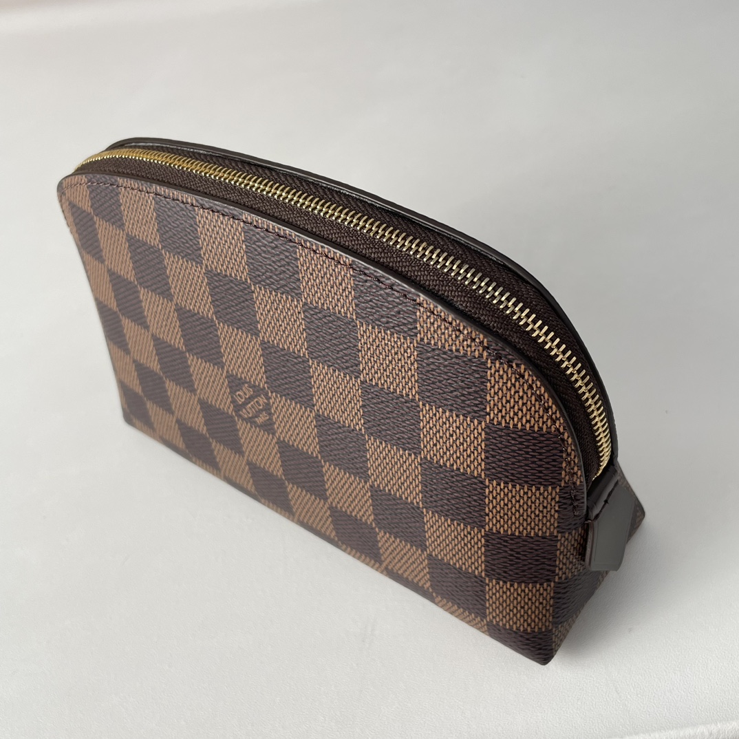 Cosmetic Pouch Designer Bag Damier Ebene N47516