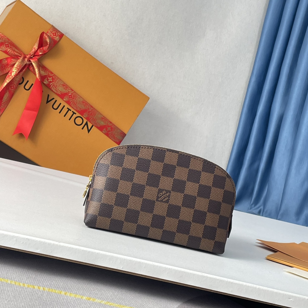 Cosmetic Pouch Designer Bag Damier Ebene N47516