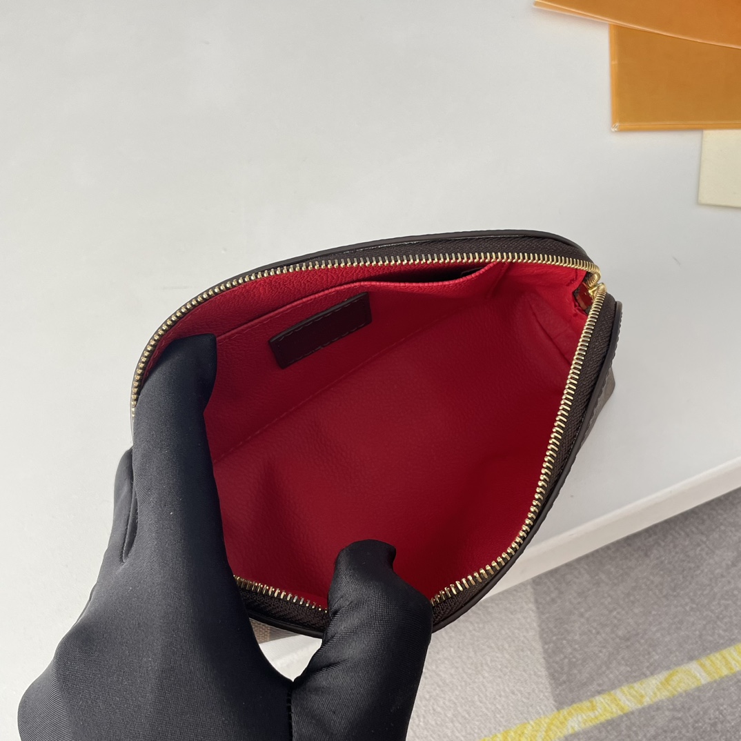 Cosmetic Pouch Designer Bag Damier Ebene N47516