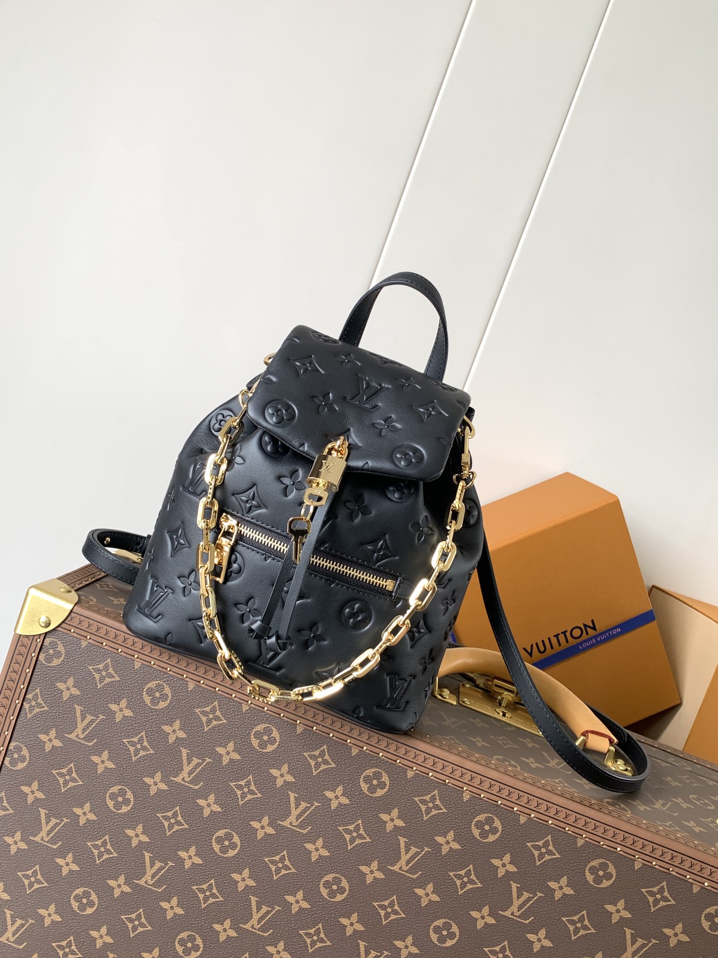 Coussin Backpack Pm Black Lambskin Leather M13357