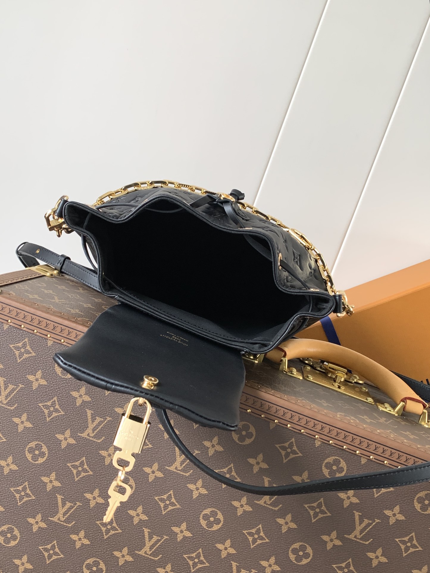 Coussin Backpack Pm Black Lambskin Leather M13357