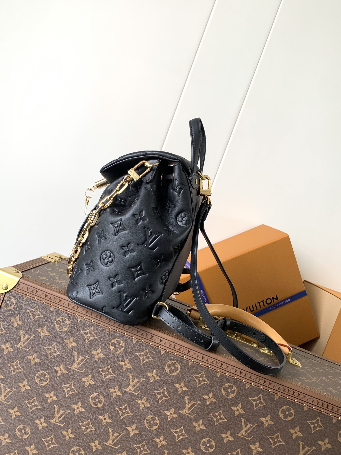Coussin Backpack Pm Black Lambskin Leather M13357