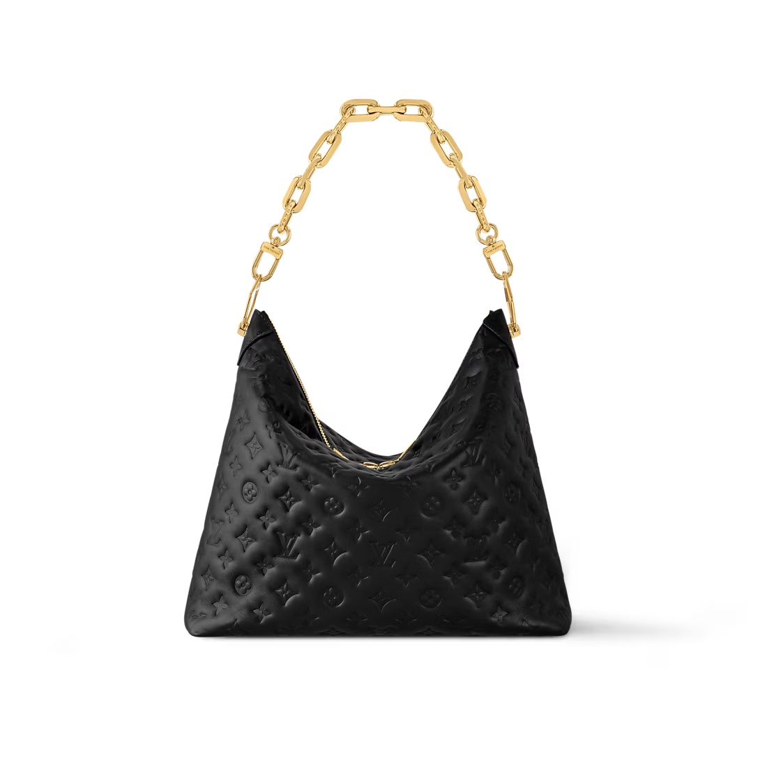 Coussin Hobo Bag Mm Black Calf Leather M12068