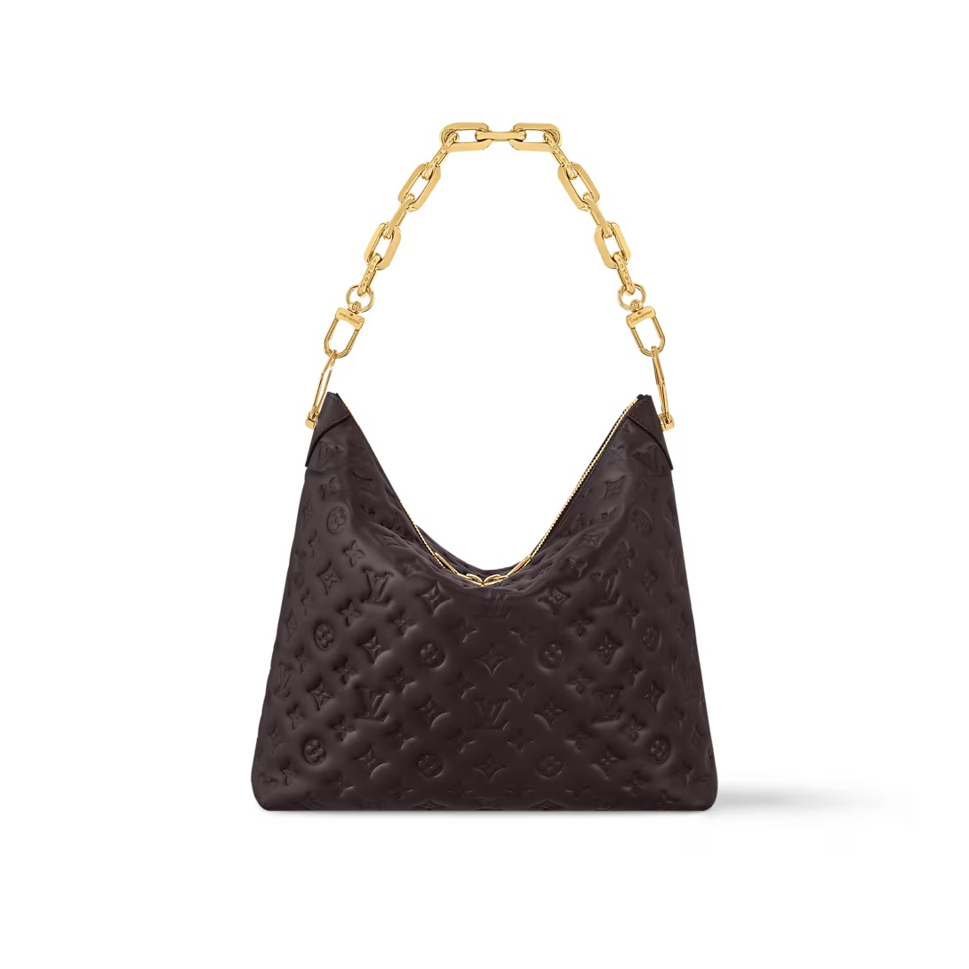 Coussin Hobo Bag Mm Chocolat Calf Leather M12072