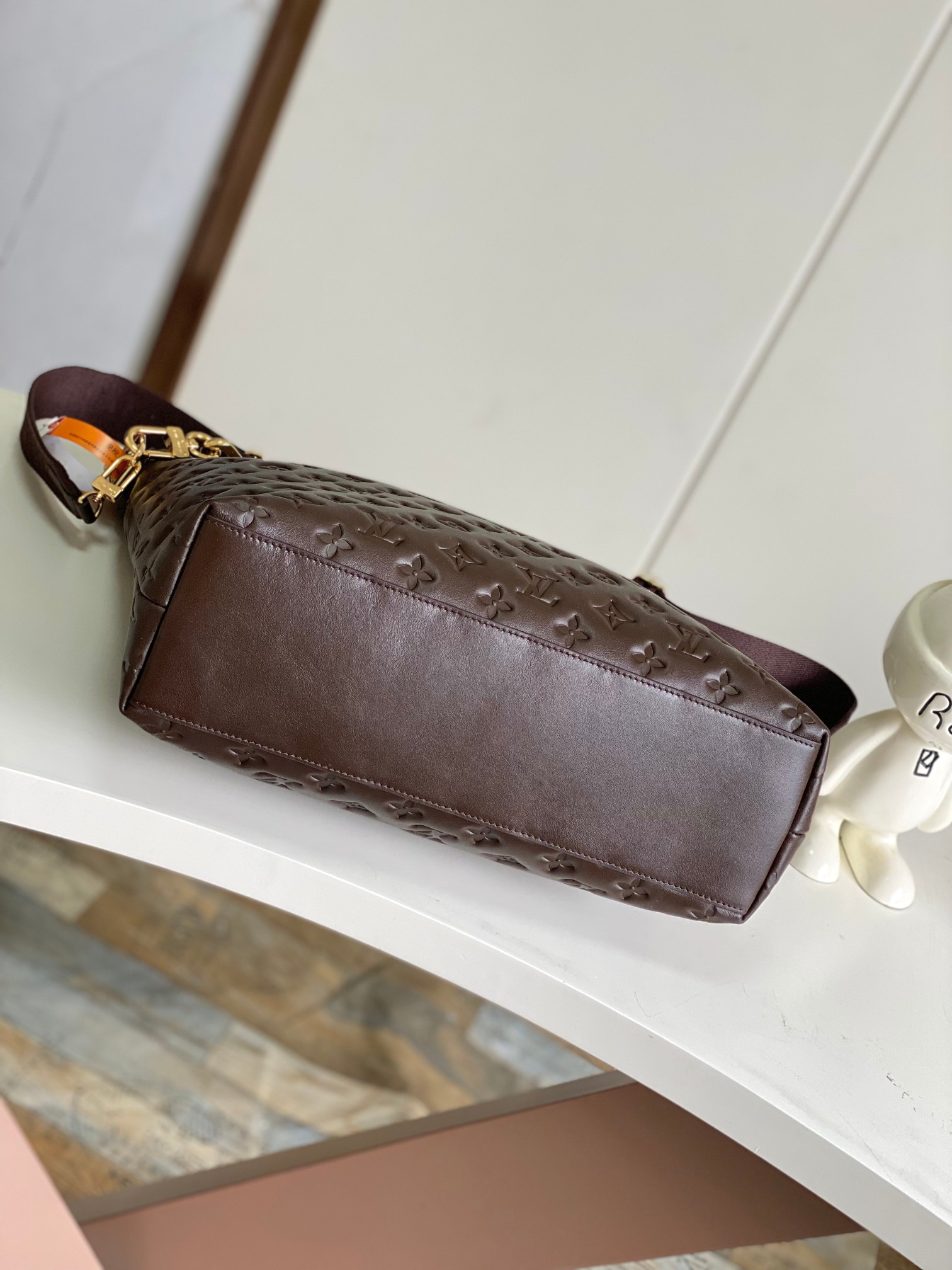 Coussin Hobo Bag Mm Chocolat Calf Leather M12072