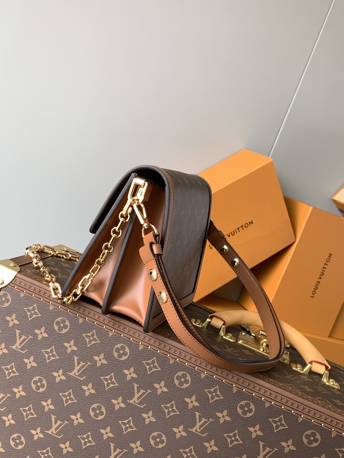 Dauphine Mm Shoulder Bag Monogram Reverse M45958