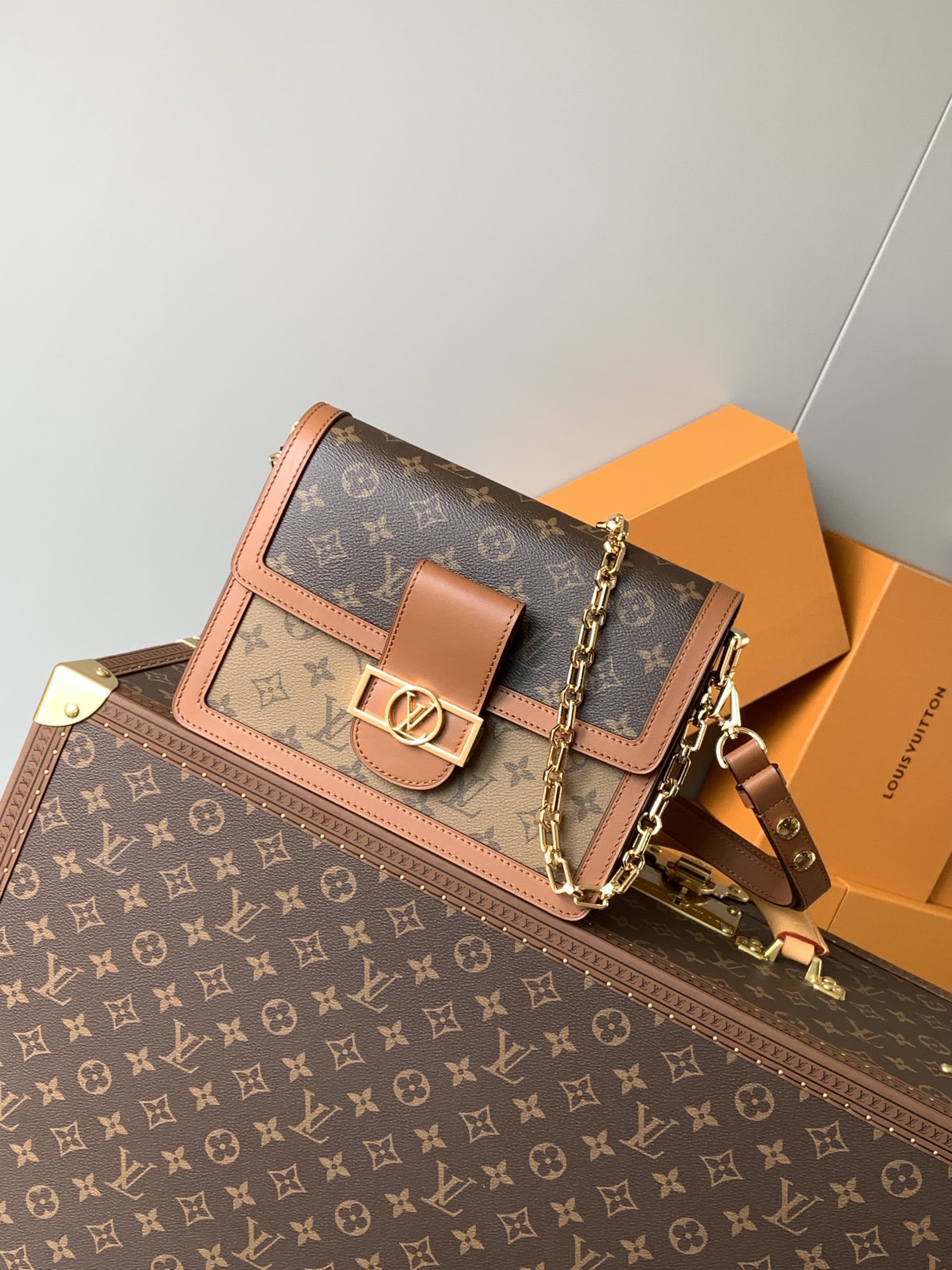 Dauphine Mm Shoulder Bag Monogram Reverse M45958