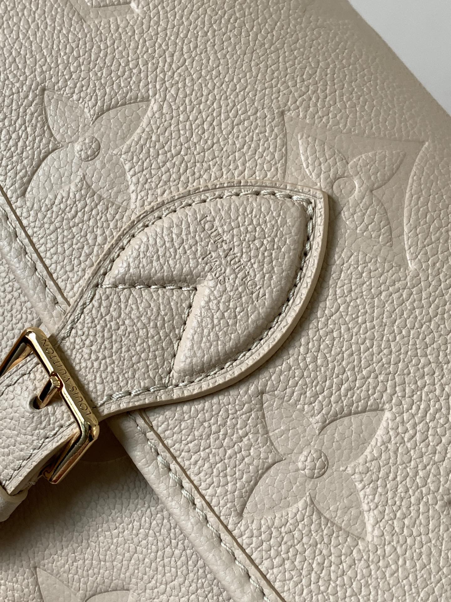 Diane Monogram Empreinte Leather Bag Sand M46386