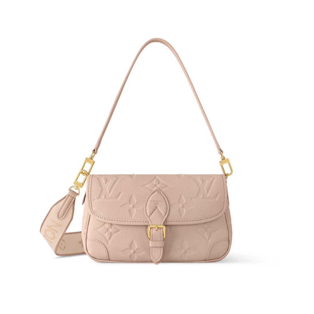 Diane Monogram Empreinte Leather Bag Sand M46386