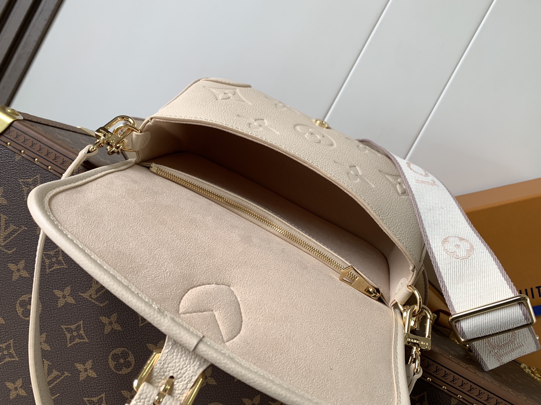 Diane Monogram Empreinte Leather Bag Sand M46386
