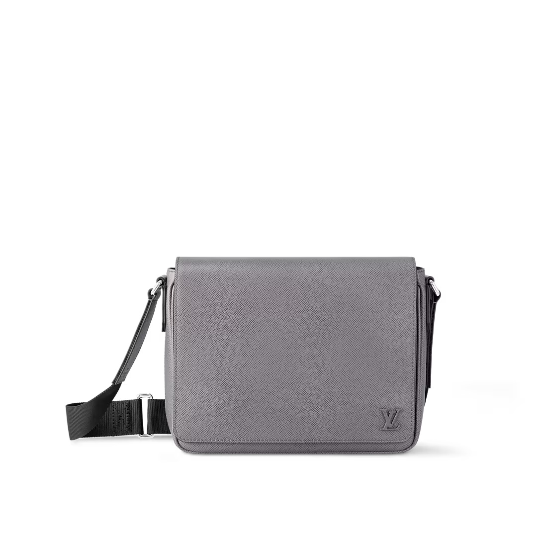 District Pm Messenger Bag Glacier Taiga Cowhide Leather M30851