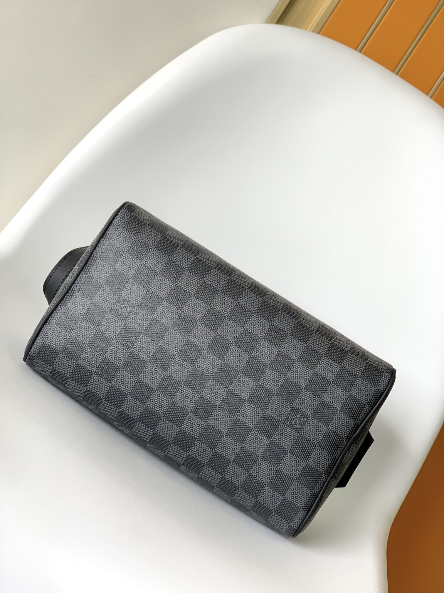 Dopp Kit Toilet Pouch Damier Graphite Black N40127