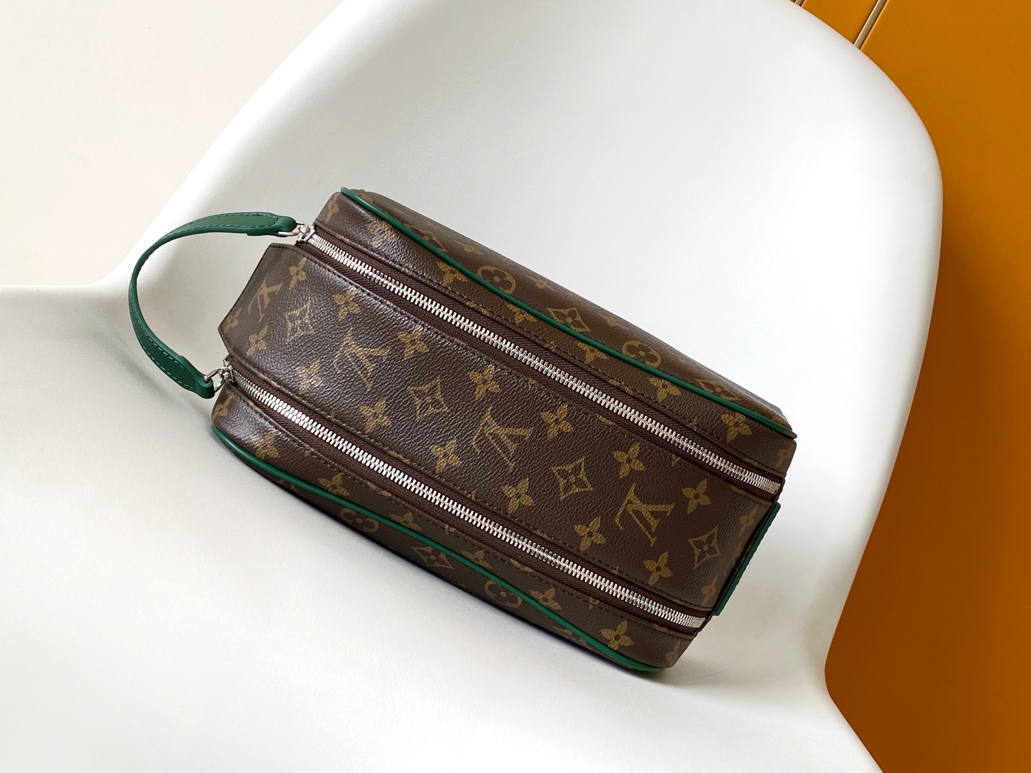 Dopp Kit Toilet Pouch Monogram Borneo Green M12639