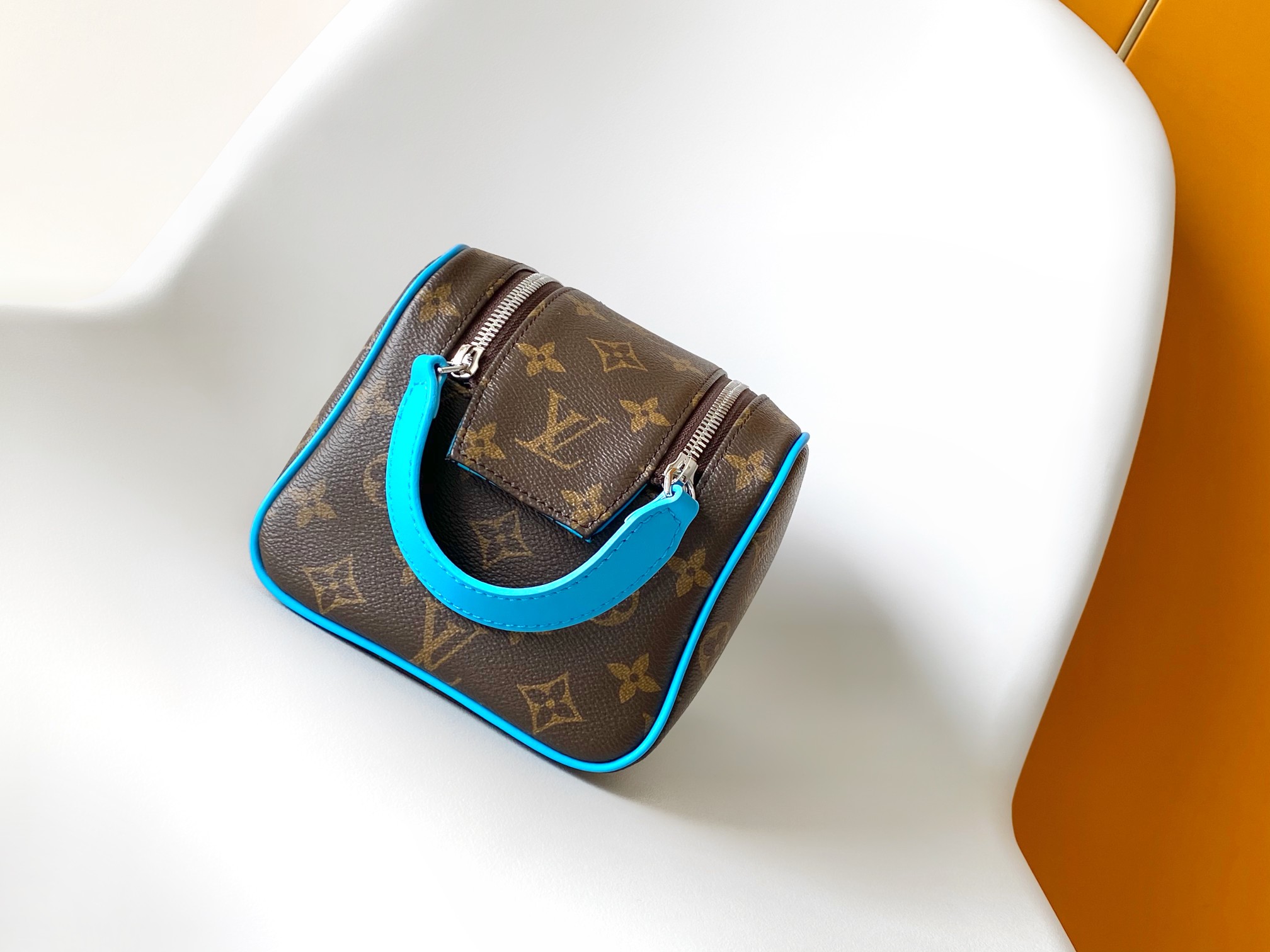 Dopp Kit Toilet Pouch Monogram Gaston Blue M12638