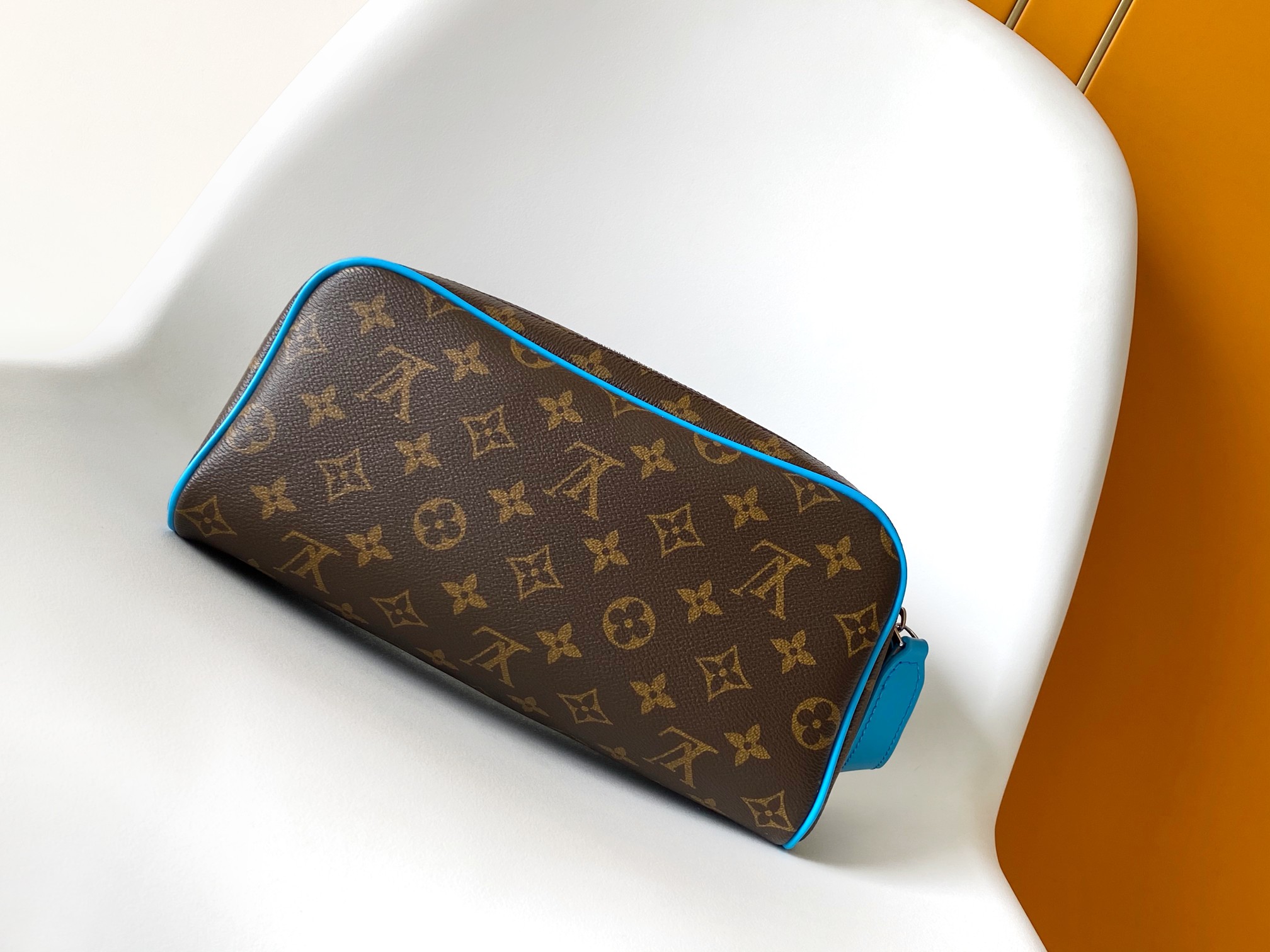 Dopp Kit Toilet Pouch Monogram Gaston Blue M12638