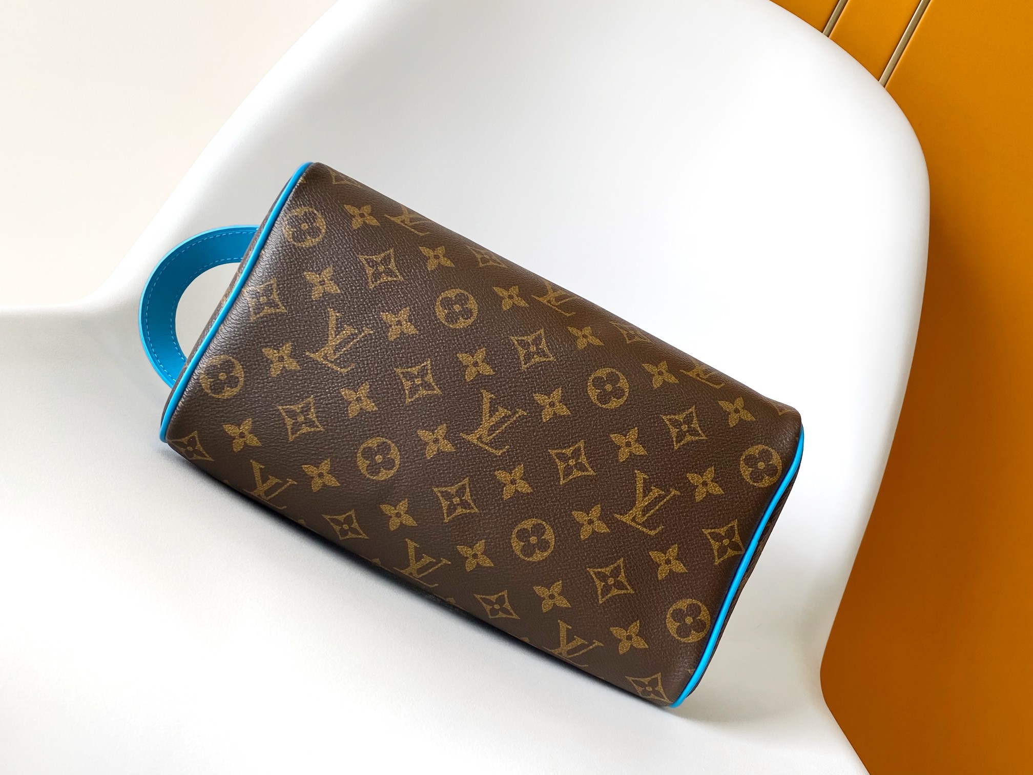 Dopp Kit Toilet Pouch Monogram Gaston Blue M12638