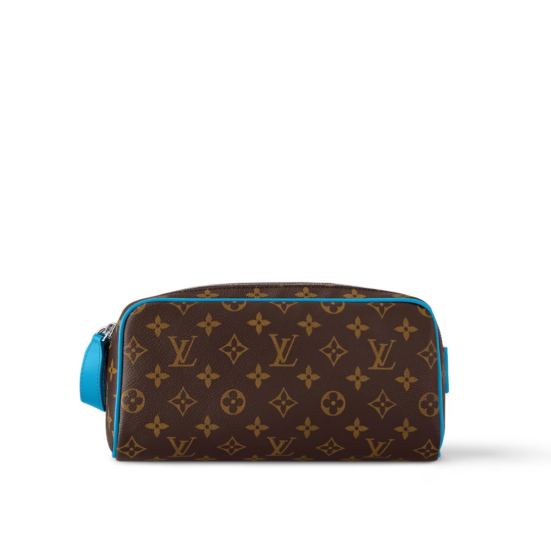 Dopp Kit Toilet Pouch Monogram Gaston Blue M12638