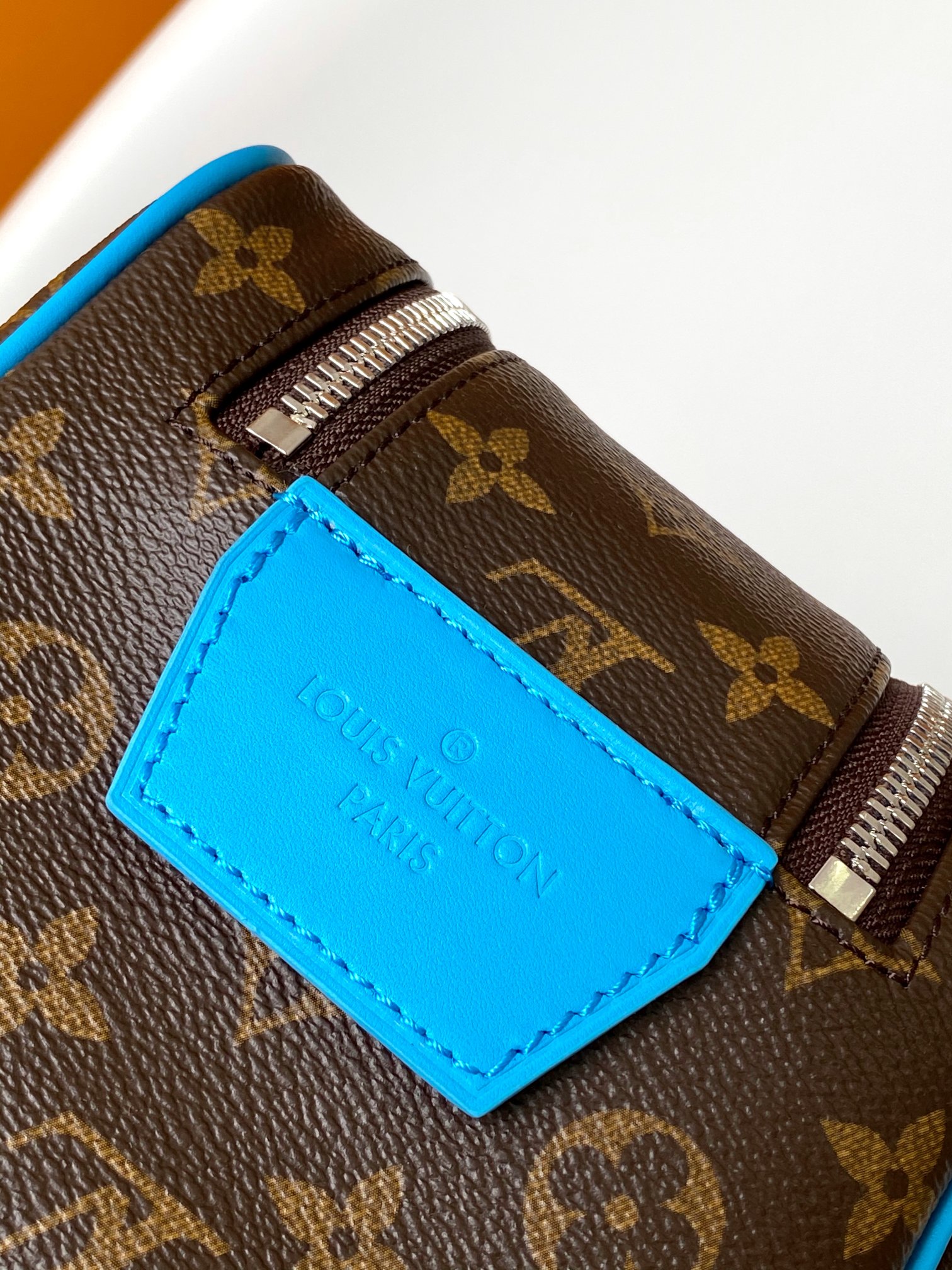 Dopp Kit Toilet Pouch Monogram Gaston Blue M12638