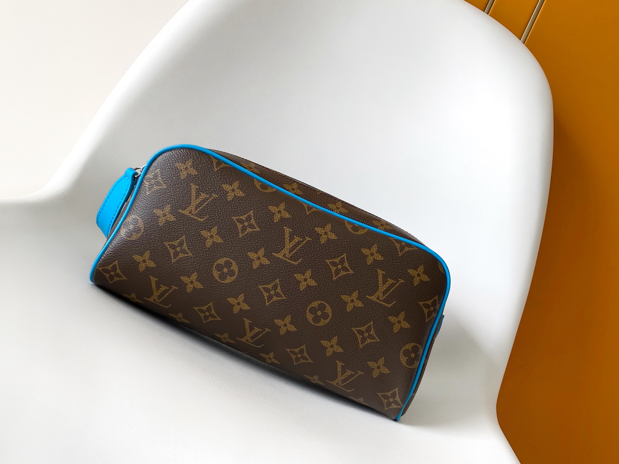 Dopp Kit Toilet Pouch Monogram Gaston Blue M12638