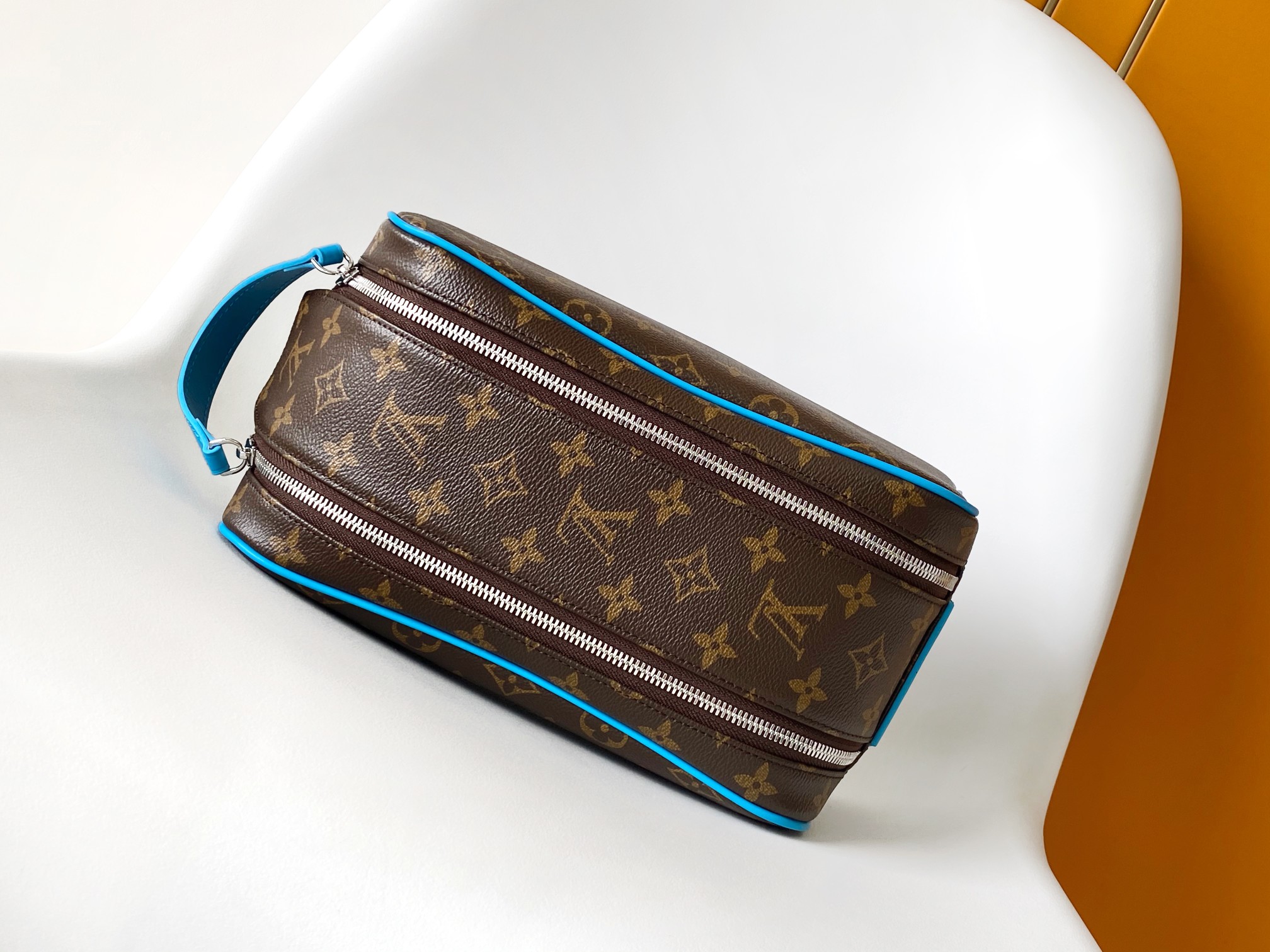 Dopp Kit Toilet Pouch Monogram Gaston Blue M12638